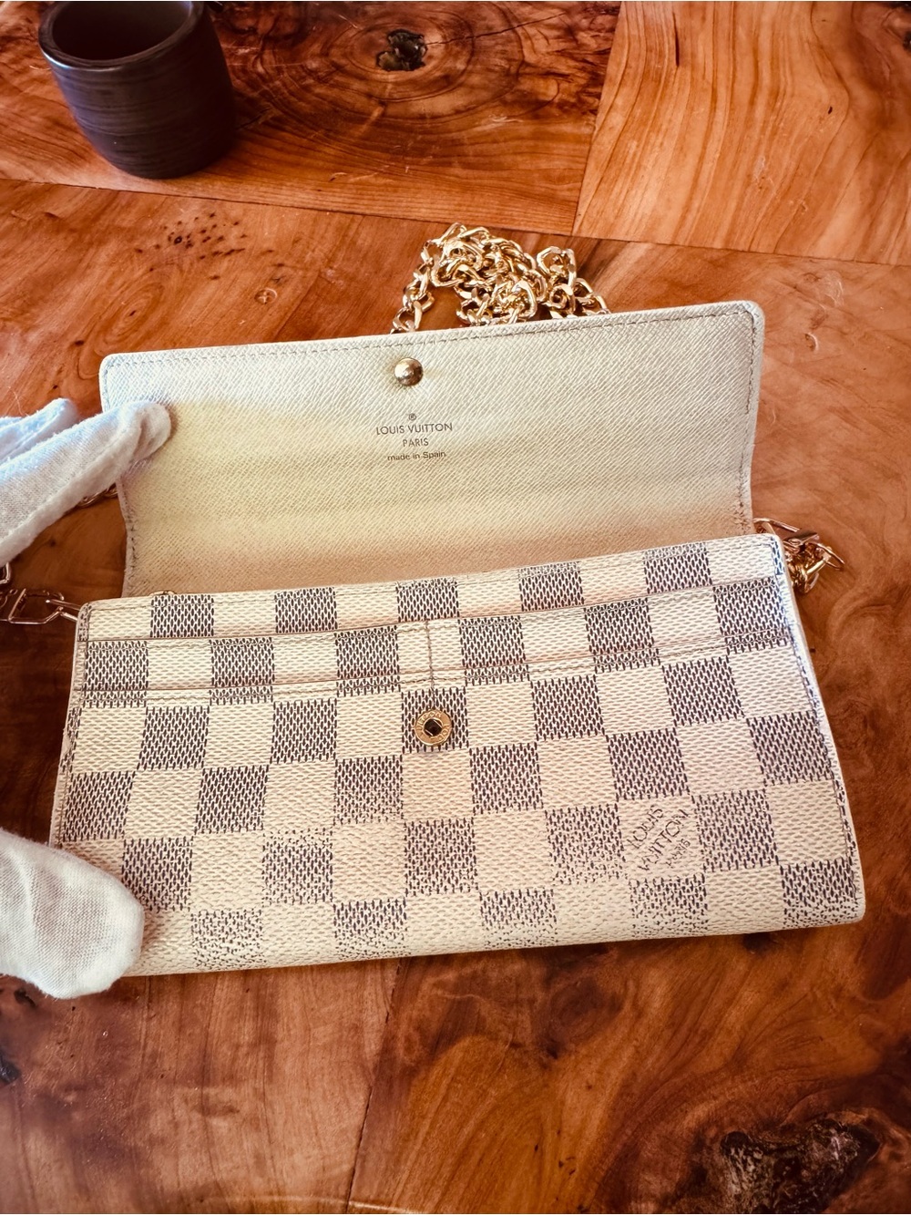 Louis Vuitton DAMIER Sarah wallet converted Crossbody vintage - Picture 8 of 17